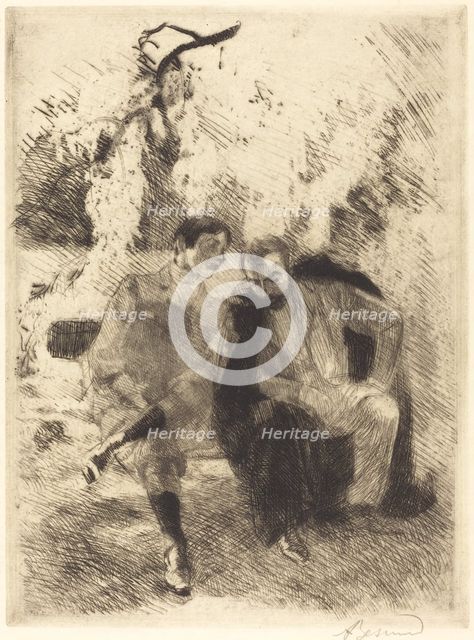 Confidences, 1900. Creator: Paul Albert Besnard.