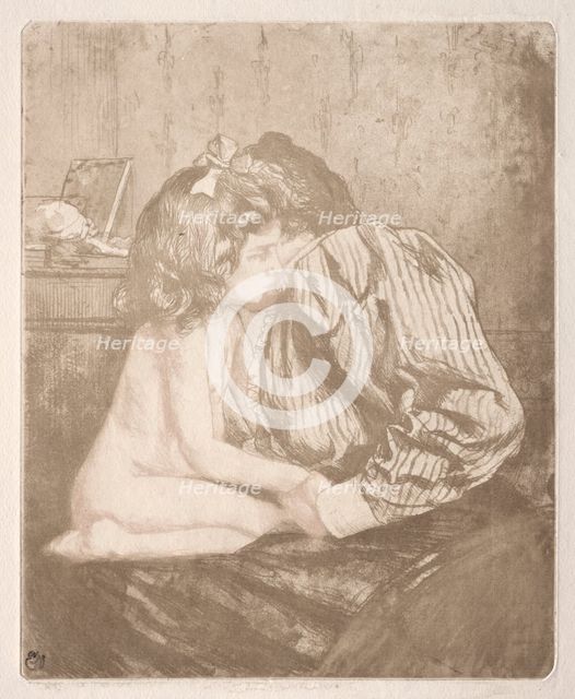 Confidences, from A New Sentimental Education, 1901. Creator: Charles Maurin (French, 1856-1914).