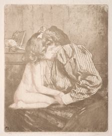 Confidences, from A New Sentimental Education, 1901. Creator: Charles Maurin (French, 1856-1914)