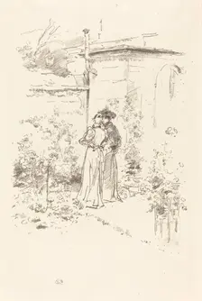 Confidences in the Garden, 1894. Creator: James Abbott McNeill Whistler