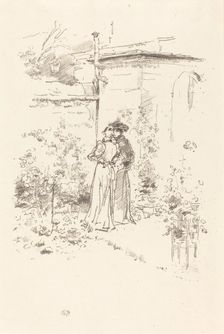 Confidences in the Garden, 1894. Creator: James Abbott McNeill Whistler