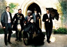 Confirmation of Princess Alice of Albany at St. George's Church, Cannes: The Queen leaving..., 1898. Creator: Unknown