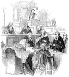 Confirmation of the Bishop of Oxford, at Bow Church, 1845. Creator: Unknown