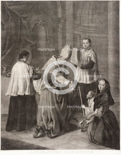 Confirmation, c1755. Creators: Marco Alvise Pitteri, Pietro Longhi.