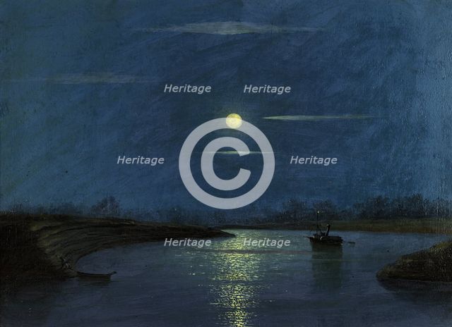Confluence of the Tura and Tobol Rivers. Mouth of the Tury River, 1880-1897. Creator: Pavel Mikhailovich Kosharov.