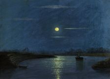 Confluence of the Tura and Tobol Rivers. Mouth of the Tury River, 1880-1897. Creator: Pavel Mikhailovich Kosharov