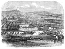 Conflict between workmen and soldiers at the Seraing Ironworks, Belgium, 1869. Creator: Unknown