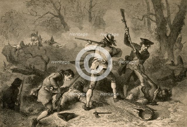 'Conflict With The Indians on the Southwestern Frontiers', (1877). Creator: Albert Bobbett.