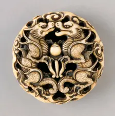 Confronting Dragons, Mid-19th century. Creator: Ryuko