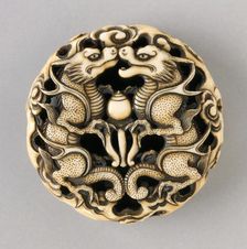 Confronting Dragons, Mid-19th century. Creator: Ryuko