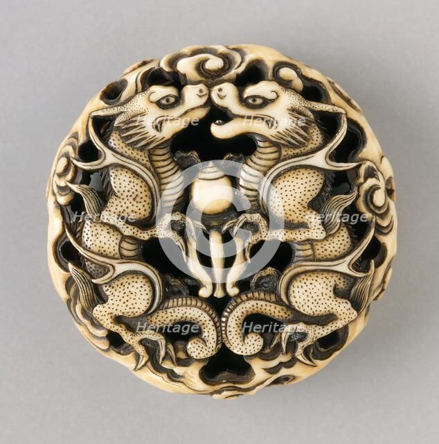 Confronting Dragons, Mid-19th century. Creator: Ryuko.