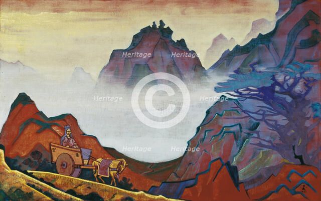 Confucius, the Just One. From the Series "Banners of the East" , 1925. Creator: Roerich, Nicholas (1874-1947).