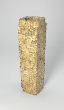 Cong, Neolithic period ( ca. 8000-2000 BC), Liangzhu Culture, ca. 3000-2000 BC. Creator: Unknown