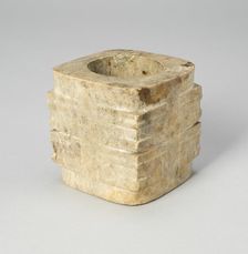 Cong, Neolithic period ( ca.8000-2000 BC ), Liangzhu Culture, ca. 3000-2000 B.C. Creator: Unknown