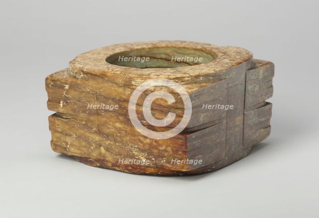 Cong, Neolithic period, Liangzhu culture, c. 3300-2400 B.C. Creator: Unknown.