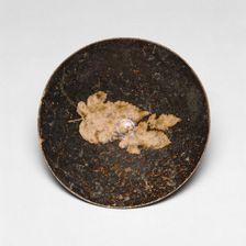 Conical Bowl with Decoration of Three Leaves, Southern Song dynasty, 12th/13th century. Creator: Unknown