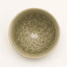 Conical Bowl with Interior of Fish Swimming amid Waves Encircling..., Jin dynasty, 12th century. Creator: Unknown