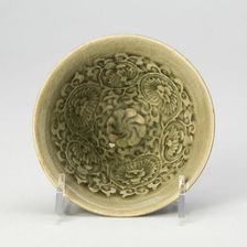 Conical Bowl with Peony Scroll, Northern Song (960-1127) or Jin dynasty (1115-1234), 12th century. Creator: Unknown