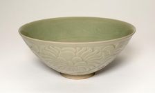Conical Bowl with Peony Scroll and Leaves, Five Dynasties/Northern Song dynasty, 10th/11th cent. Creator: Unknown