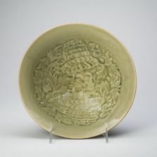 Conical Bowl with Peony Scroll, Jin dynasty, (1115-1234), early 12th century. Creator: Unknown