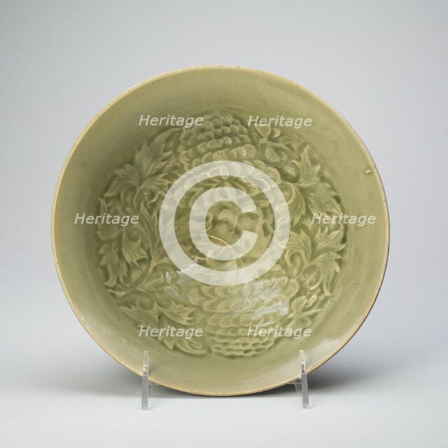 Conical Bowl with Peony Scroll, Jin dynasty, (1115-1234), early 12th century. Creator: Unknown.