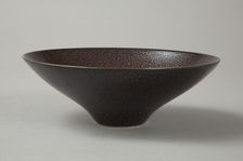 Conical Cizhou-type bowl with spotted iron-rust décor, 1980s