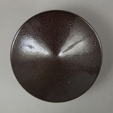 Conical Cizhou-type bowl with spotted iron-rust décor, 1980s