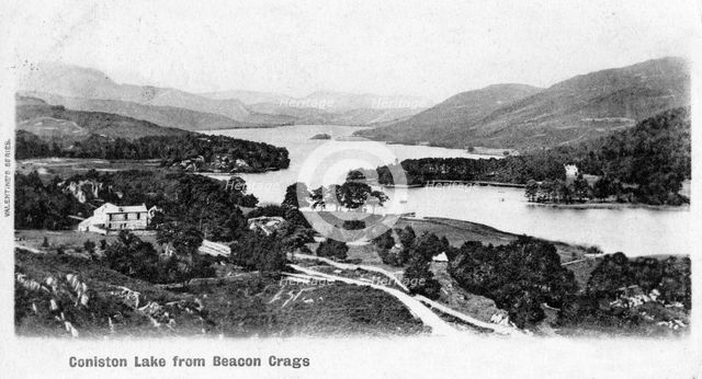 Coniston Lake, Lake District, Cumbria, 1902. Artist: Unknown