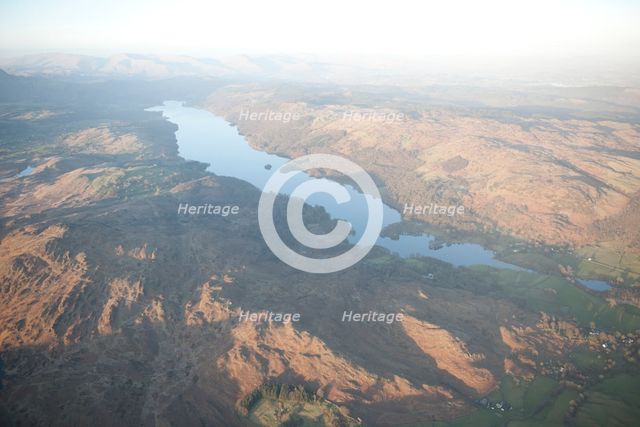 Coniston Water, from the south-west, Cumbria, 2015. Creator: Historic England.
