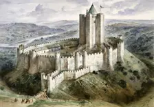 Conisbrough Castle, 13th century, (c1960s). Artist: Alan Ernest Sorrell