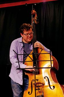 Conor Chaplin, Ari Hoenig Trio, Verdict Jazz Club, Brghton, East Sussex, 6th Oct. 2021. Creator: Brian O'Connor