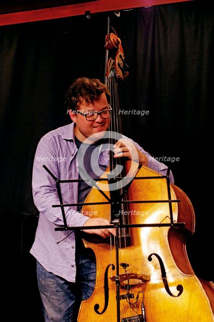 Conor Chaplin, Ari Hoenig Trio, Verdict Jazz Club, Brghton, East Sussex, 6th Oct. 2021. Creator: Brian O'Connor.