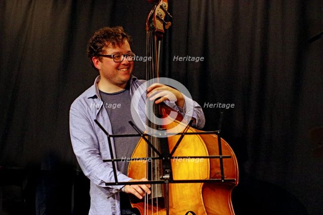 Conor Chaplin, Ari Hoenig Trio, Verdict Jazz Club, Brghton, East Sussex, 6th Oct. 2021. Creator: Brian O'Connor.