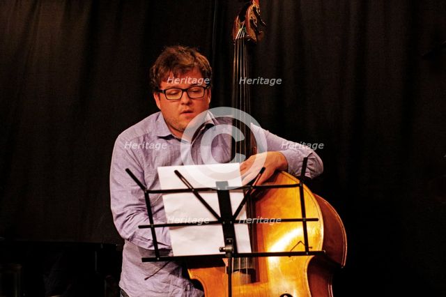 Conor Chaplin, Ari Hoenig Trio, Verdict Jazz Club, Brghton, East Sussex, 6th Oct. 2021. Creator: Brian O'Connor.