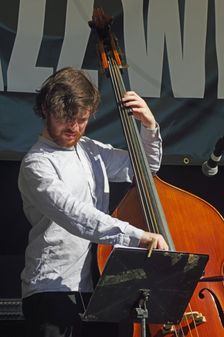 Conor Murray, Jean Toussaint Quartet, Battle Jazz Weekend, Battle, East Sussex, 24 July 2022. Creator: Brian O'Connor