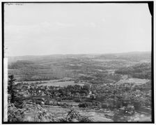 Conn. i.e. Connecticut River Valley at Bellows Falls, S.W. from Fall Mt., between 1900 and 1906. Creator: Unknown