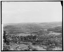 Conn. i.e. Connecticut River Valley at Bellows Falls, S.W. from Fall Mt., between 1900 and 1906. Creator: Unknown