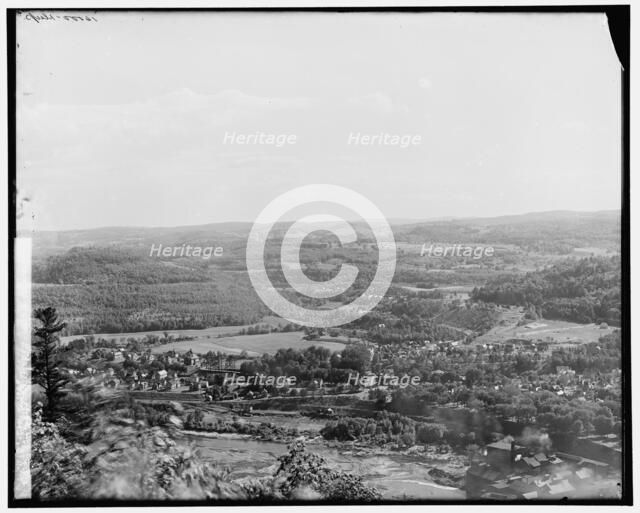 Conn. i.e. Connecticut River Valley at Bellows Falls, S.W. from Fall Mt., between 1900 and 1906. Creator: Unknown.