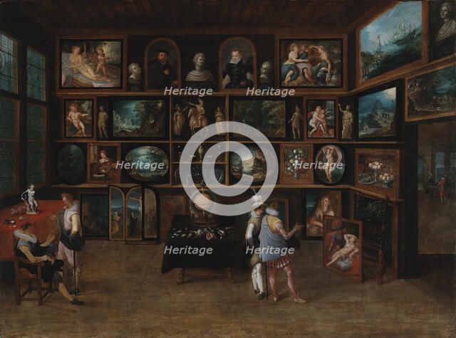Connoisseurs at a gallery, c1598-1623. Creator: Hieronymus Francken II.