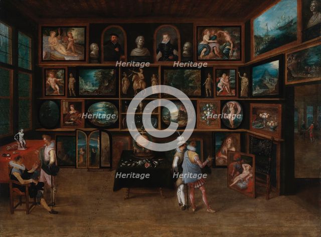 Connoisseurs at a Gallery, First third of 17th cen.. Creator: Francken, Hieronymus II  .