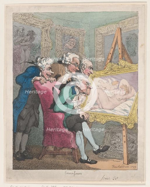 Connoisseurs, June 20, 1799., June 20, 1799. Creator: Thomas Rowlandson.