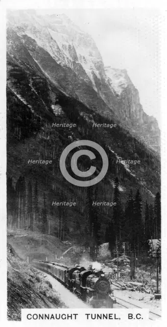 Connaught Tunnel, British Columbia, Canada, c1920s. Artist: Unknown