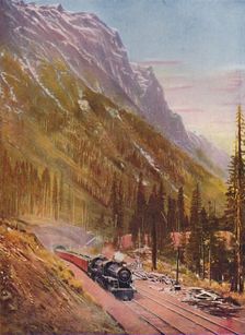 Connaught Tunnel, in the Selkirk Mountains. Canadian Pacific Railway 1926