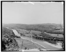 Connecticut River and Brattleboro, Vt. from the east, c1905. Creator: Unknown