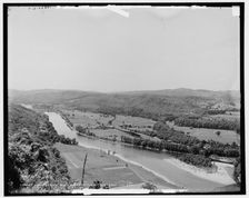 Connecticut River and Brattleboro, Vt. from the east, c1905. Creator: Unknown