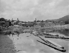 Connecticut River below Bellows Falls, Vt., between 1900 and 1910. Creator: Unknown