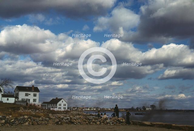 Connecticut town on the sea, probably Stonington, 1940. Creator: Jack Delano.