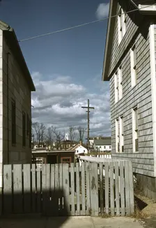 Connecticut town, probably Stonington, on the sea., 1940. Creator: Jack Delano