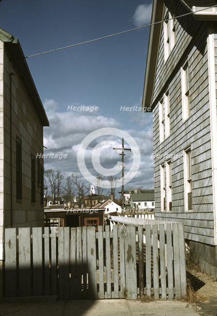 Connecticut town, probably Stonington, on the sea., 1940. Creator: Jack Delano.
