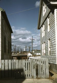 Connecticut town, probably Stonington, on the sea., 1940. Creator: Jack Delano
